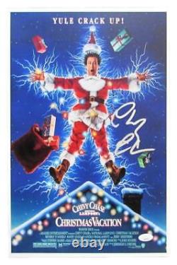 Chevy Chase Autographed 11x17 Movie Poster Christmas Vacation JSA