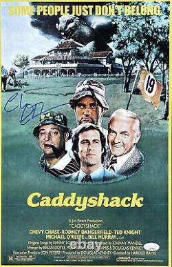 Chevy Chase Signed Caddyshack 11x17 Movie Poster Photo JSA