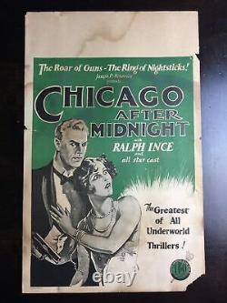 Chicago After Midnight Ralph Ence (1928) US Window Card Movie Poster