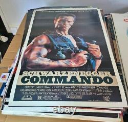 Commando (1985) Movie Poster, Original, Unused, Rolled Vintage Rare Vtg. 27x41
