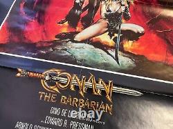 Conan the Barbarian (1982) Movie Poster Original SS VF Rolled Folded RARE 820050