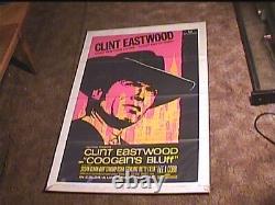Coogans Bluff 1968 Orig Movie Poster Clint Eastwood