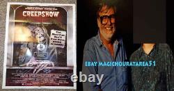 Creepshow 1982 original movie poster 27x41 George Romero signed horror autograph