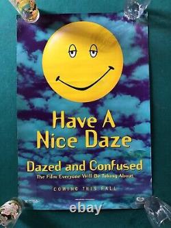 DAZED AND CONFUSED MOVIE POSTER 2 Sided RARE ORIGINAL Theater Release