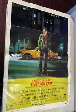DENIRO, ROBERT SHEPHERD, CYBILL Taxi Driver 1976 Original Movie Poster