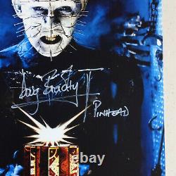 DOUG BRADLEY Signed Hellraiser 11x17 Poster Pinhead Puzzlebox Horror BAS JSA COA