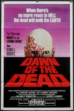 Dawn Of The Dead 1978 ORIGINAL 27X41 MOVIE POSTER GEORGE A. ROMERO DAVID EMGE