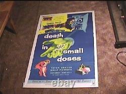 Death In Small Doses 1957 Orig Movie Poster Drugs Crime