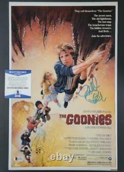 Director Richard Donner signed Goonies movie poster 11x17 photo BAS COA Beckett