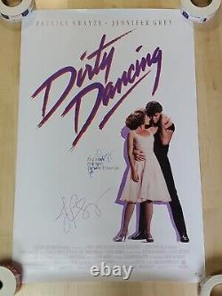 Dirty Dancing Movie Poster 35 x 24 Swayze & Grey Signed with COA NEW