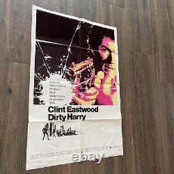 Dirty Harry Original One Sheet Movie Poster 1971 Clint Eastwood