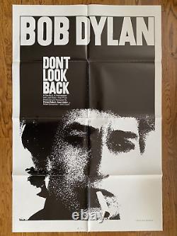 Dont Look Back 1983 Orig Movie Poster Bob Dylan Classic Rare