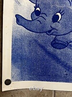 Dumbo R1972 Rerelease Original Banner Movie Poster 24 x 82