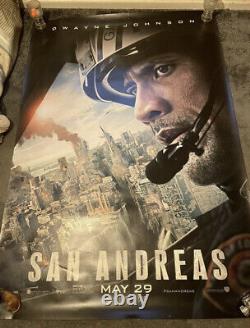 Dwayne Johnson The Rock Movie Theater Poster San Andreas 70in Tall By 48in Wide