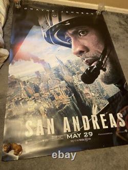 Dwayne Johnson The Rock Movie Theater Poster San Andreas 70in Tall By 48in Wide