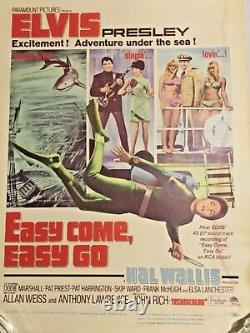 EASY COME EASY GO 1967 14 x 22 ORIGINAL MOVIE POSTER ELVIS PRESLEY