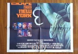 ESCAPE FROM NEW YORK 1981 Movie Poster 27x41 ADVANCE one sheet KURT RUSSELL