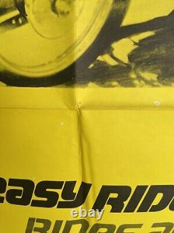 Easy Rider Original One Sheet Movie Poster 1969 Size 27 X 41