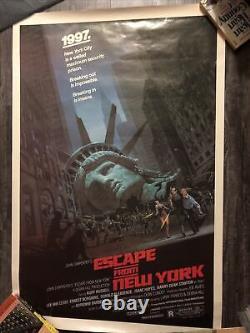 Escape From New York Kurt Russell John Carpenter 1981 1-sheet Rolled