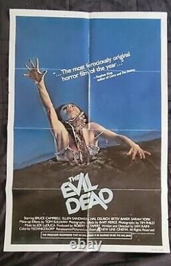 Evil Dead 1981 ORIGINAL 27X41 MOVIE POSTER