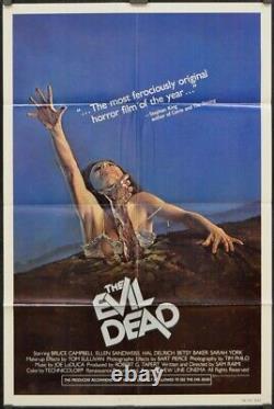 Evil Dead 1981 ORIGINAL 27X41 MOVIE POSTER BRUCE CAMPBELL ELLEN SANDWEISS Sp