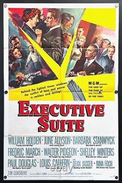 Executive Suite (1954) Original One Sheet Movie Poster Fine William Holden