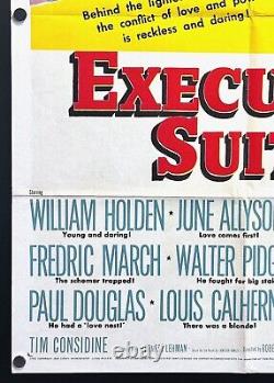 Executive Suite (1954) Original One Sheet Movie Poster Fine William Holden