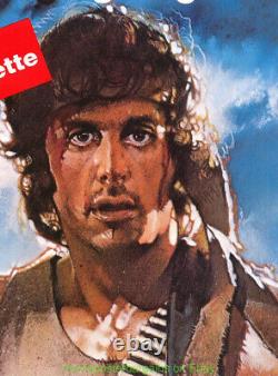FIRST BLOOD MOVIE POSTER ORIGINAL 27x41 SYLVESTER STALLONE is RAMBO Video 1980S