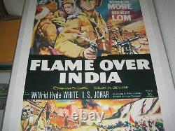 FLAME OVER INDIA LAUREN BACALL'60 ORIGINAL 27x41 MOVIE POSTER LINEN BACK (468)