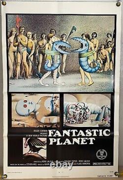 Fantastic Planet Ff Orig 1sh Movie Poster Rene Laloux Roland Topor (1973)