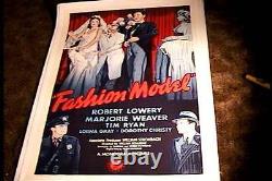 Fashion Model Orig Movie Poster 1945 Linen Marjorie Weaver