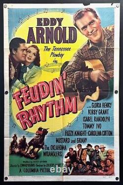 Feudin' Rhythm (1949) Original One Sheet Movie Poster Fine Western