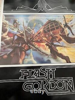 Flash Gordon (1980) Original Advance Movie Poster Rolled Castle Artwork