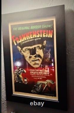 Frankenstein Original Movie? Poster From 1947 Re-Run Beautiful Framed &Numbered
