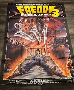 Freddy 3 Movie Poster Original French Version Large Freddy Krueger