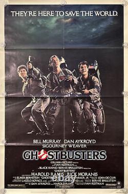 GHOSTBUSTERS Original One Sheet Movie Poster 1984