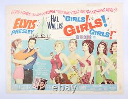 GIRLS! GIRLS! GIRLS! ELVIS PRESLEY STELLA STEVENS 1960 Original Poster 28 x 22