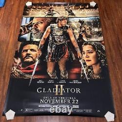 GLADIATOR II Denzel Washington Paramount Bus Stop Orig. Movie Poster 48x70i