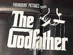 GODFATHER Movie POSTER Marlon BRANDO Al Pachino ORIGINAL 1972 Vintage Ephemera