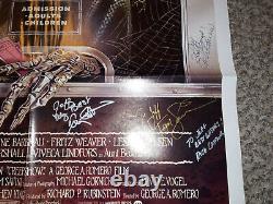 George Romero Cast signed Creepshow Movie Poster One Sheet horror autograph