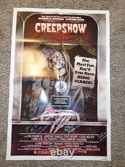 George Romero signed Creepshow Movie poster One Sheet Horror autograph x5