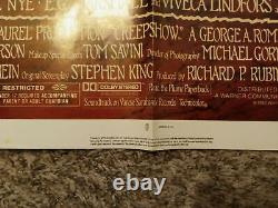 George Romero signed Creepshow Movie poster One Sheet Horror autograph x5