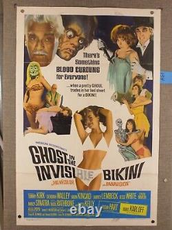 Ghost in the Invisible Bikini Sinatra Karloff 1966 One Sheet Poster