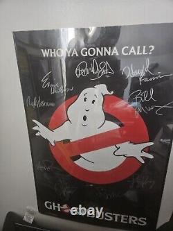 Ghostbusters Movie Poster W Authentic Cast/director Autographs