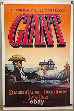 Giant Rolled Orig 1sh Movie Poster Elizabeth Taylor James Dean Rr83 (1956)
