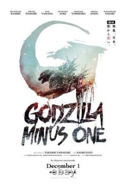 Godzilla Minus One, 2023, Original, Double Sided, Rolled, One Sheet 27x40, Creases