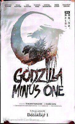 Godzilla Minus One, 2023, Original, Double Sided, Rolled, One Sheet 27x40, Creases