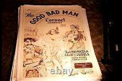 Good Bad Man Orig Movie Poster 1933 Linen Tom Patricola