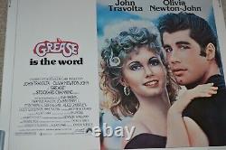 Grease 1978 Half Sheet 22x28 Orig Movie Poster CLEAN Ex Cond No Holes RARE