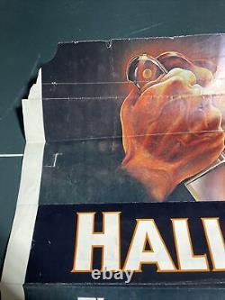 HALLOWEEN 1sh Original Movie Poster 1978 Used In Theatre Very Rare Ripped 27x40